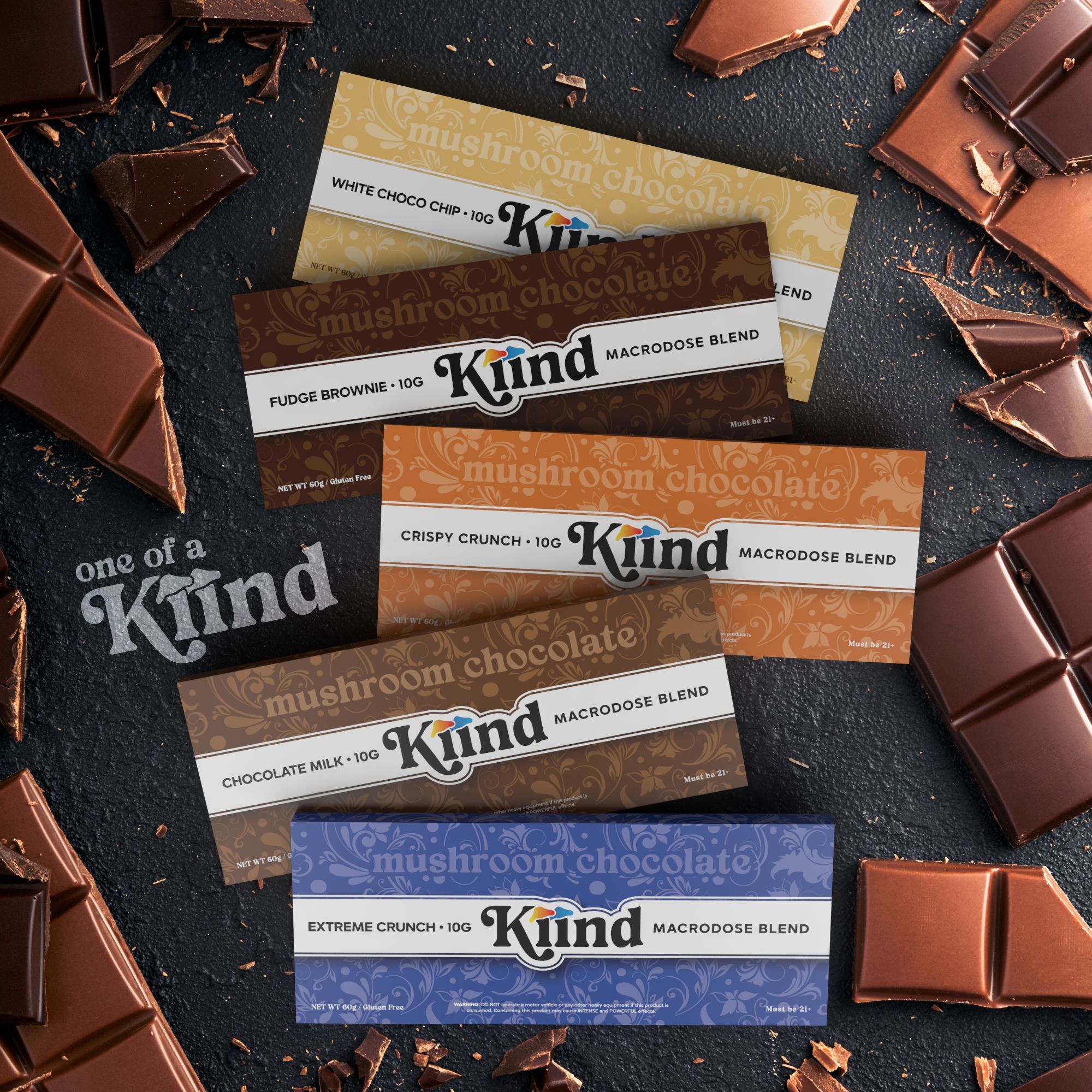 Kiind Mushroom Chocolate Bars